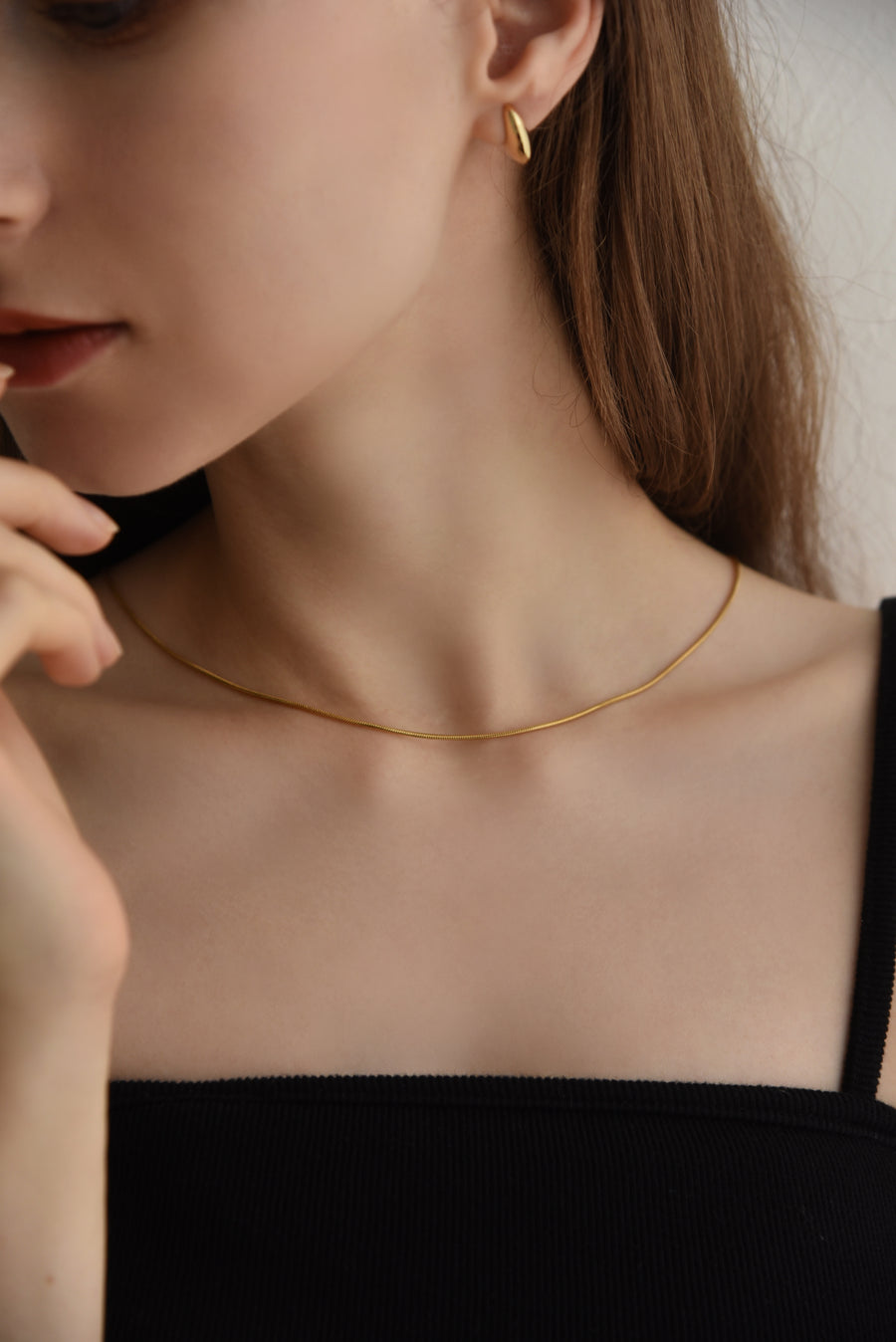 RC amulet snake chain necklace