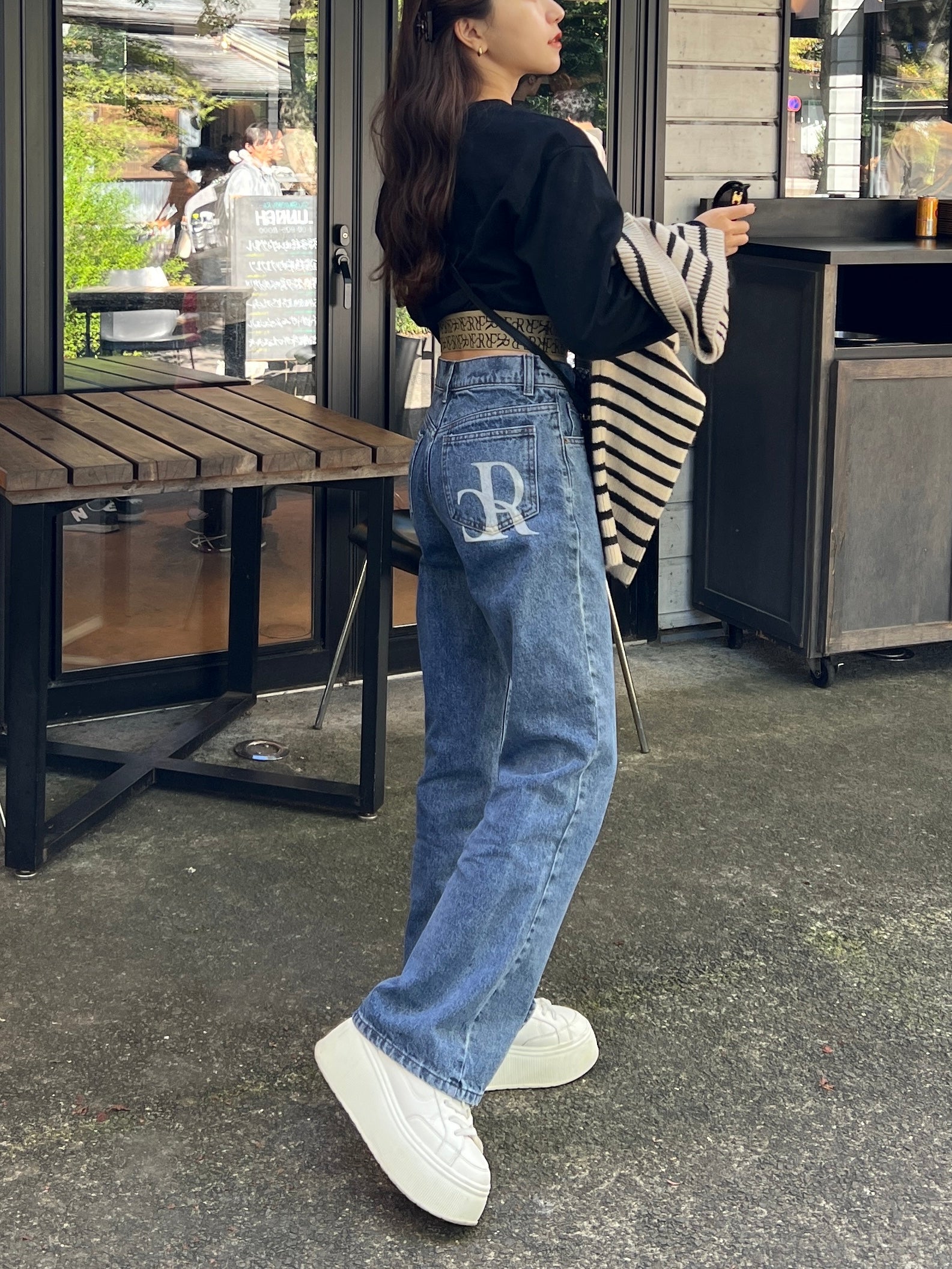 RC logo print denim pants – RANCLIC