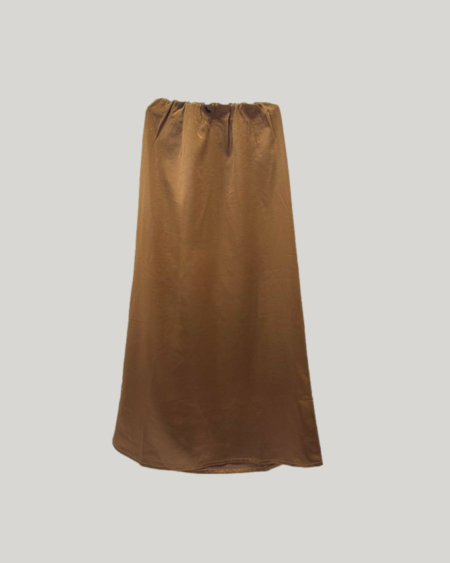 Satin slip skirt