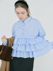 【2/27 OPEN】Volume frill french blouse