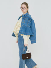 【2/19 OPEN】Chérie peplum denim jacket