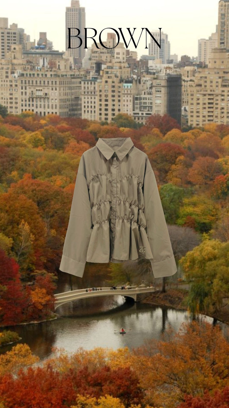 【9/25 19:00~】Shirring wide sleeve shirt