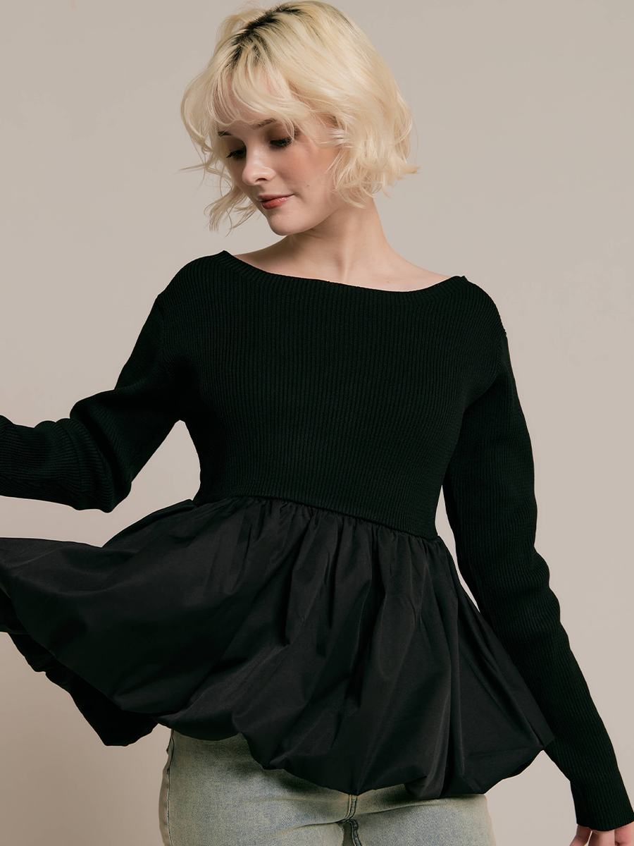 2way peplum balloon tops