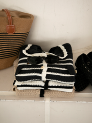 【Beige予約販売】Bicolor summer knit set up