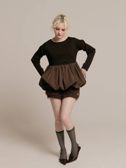 2way peplum balloon tops