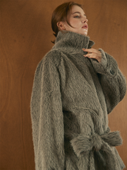 【10/22 OPEN】Shaggy belted box coat