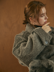 【10/22 OPEN】Shaggy belted box coat