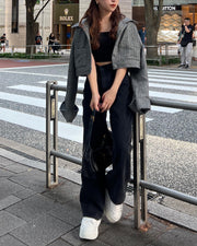 herringbone volume sleeve jacket