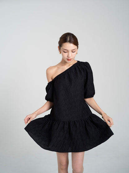 【SET】one shoulder mini dress