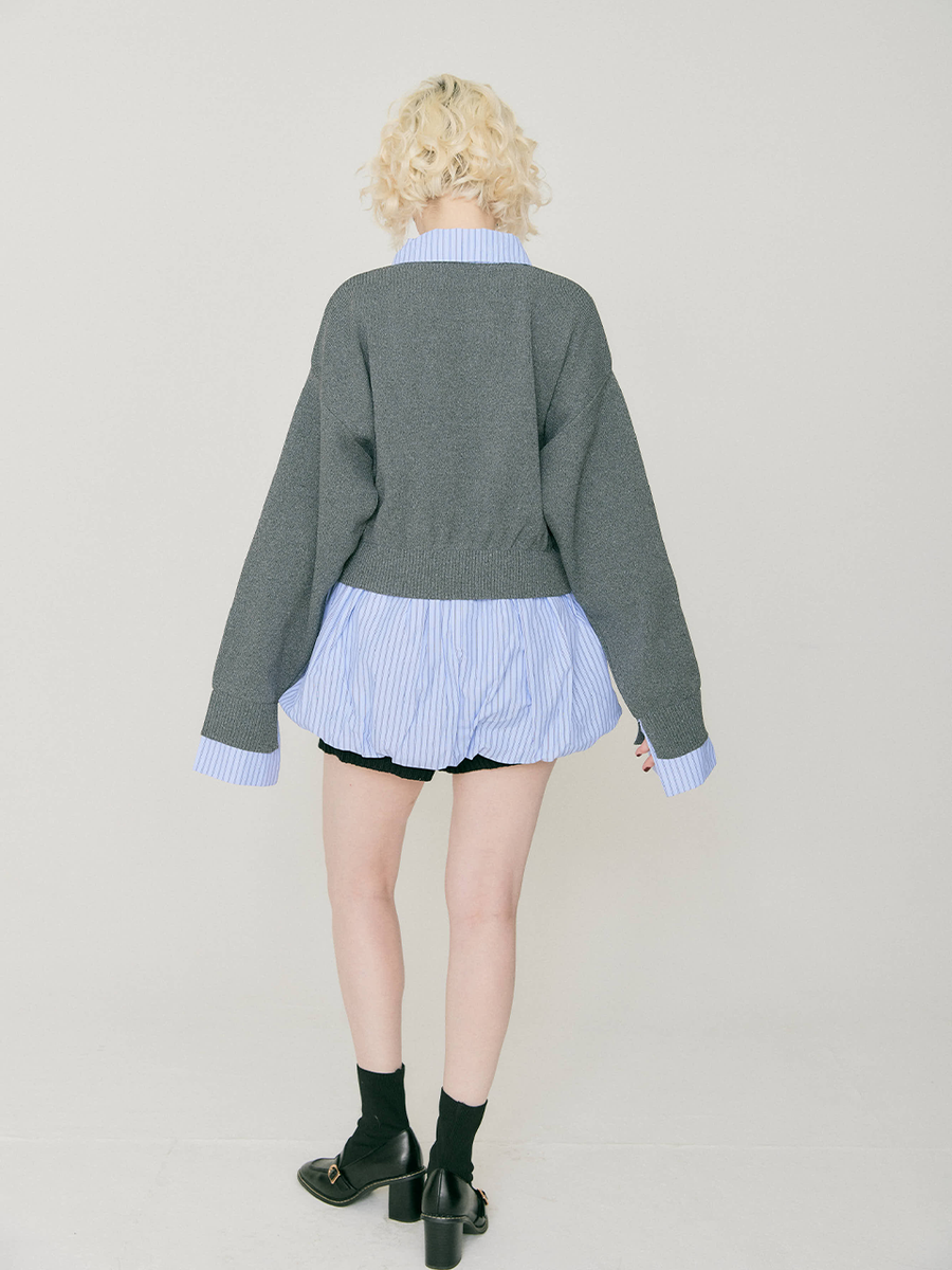 Docking balloon shirt dress