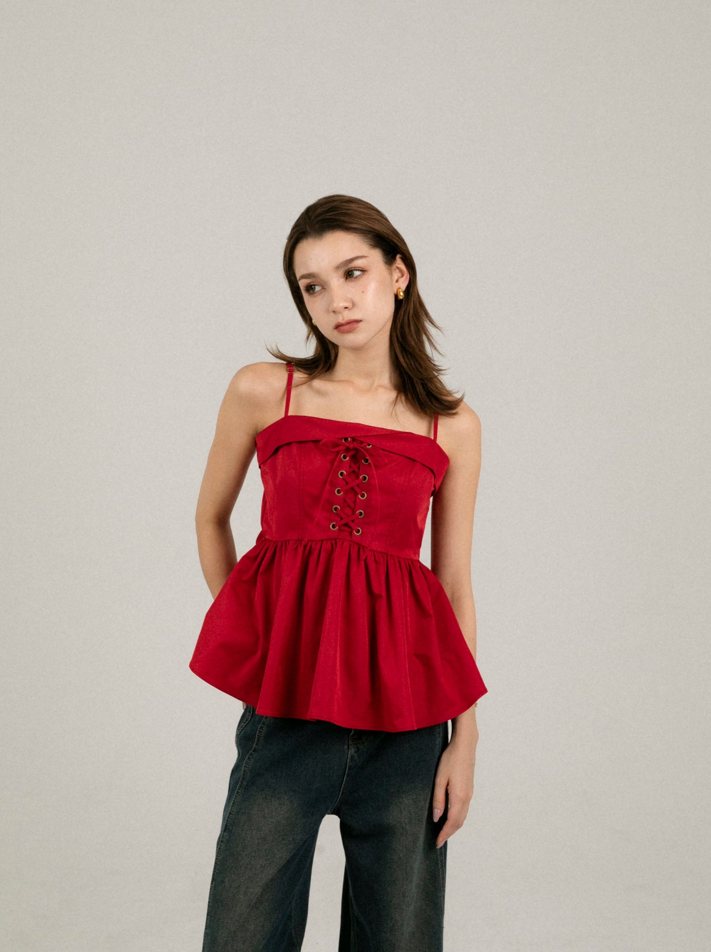 lace up camisole