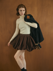 【10/8 OPEN】Suede balloon volume skirt