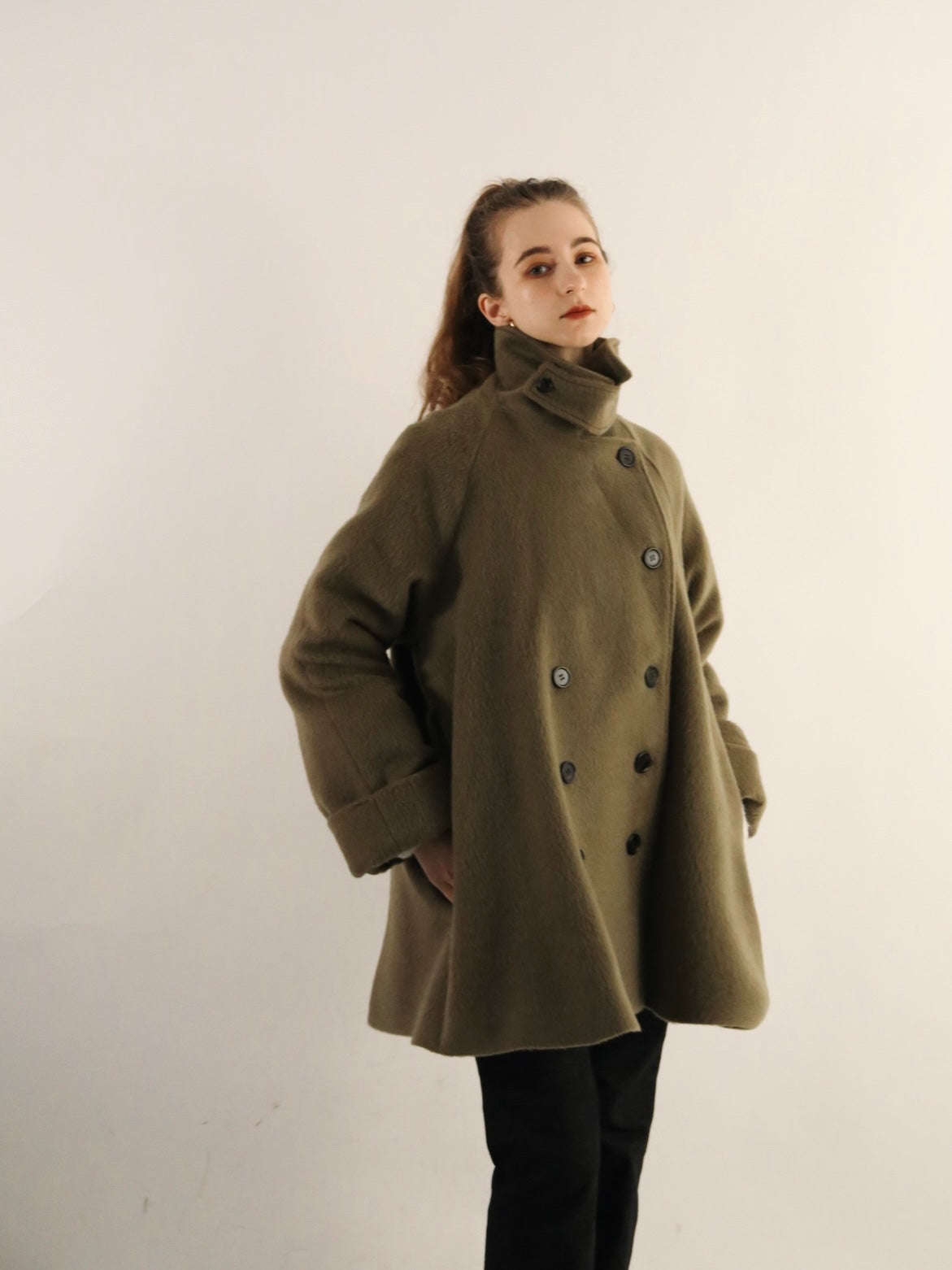 big collar double short coat – RANCLIC