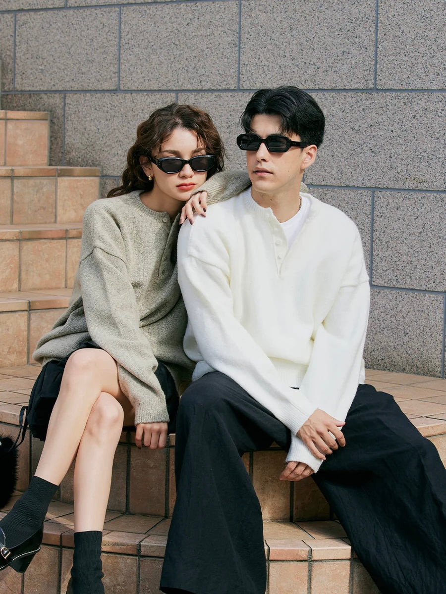 【12/18 OPEN】Unisex henley mochi knit