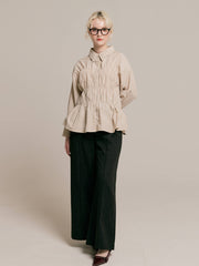 【9/25 19:00~】Shirring wide sleeve shirt