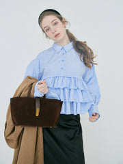 【2/27 OPEN】Volume frill french blouse