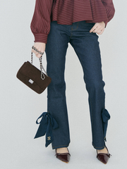 【3/5 OPEN】Ashimore ribbon denim pants