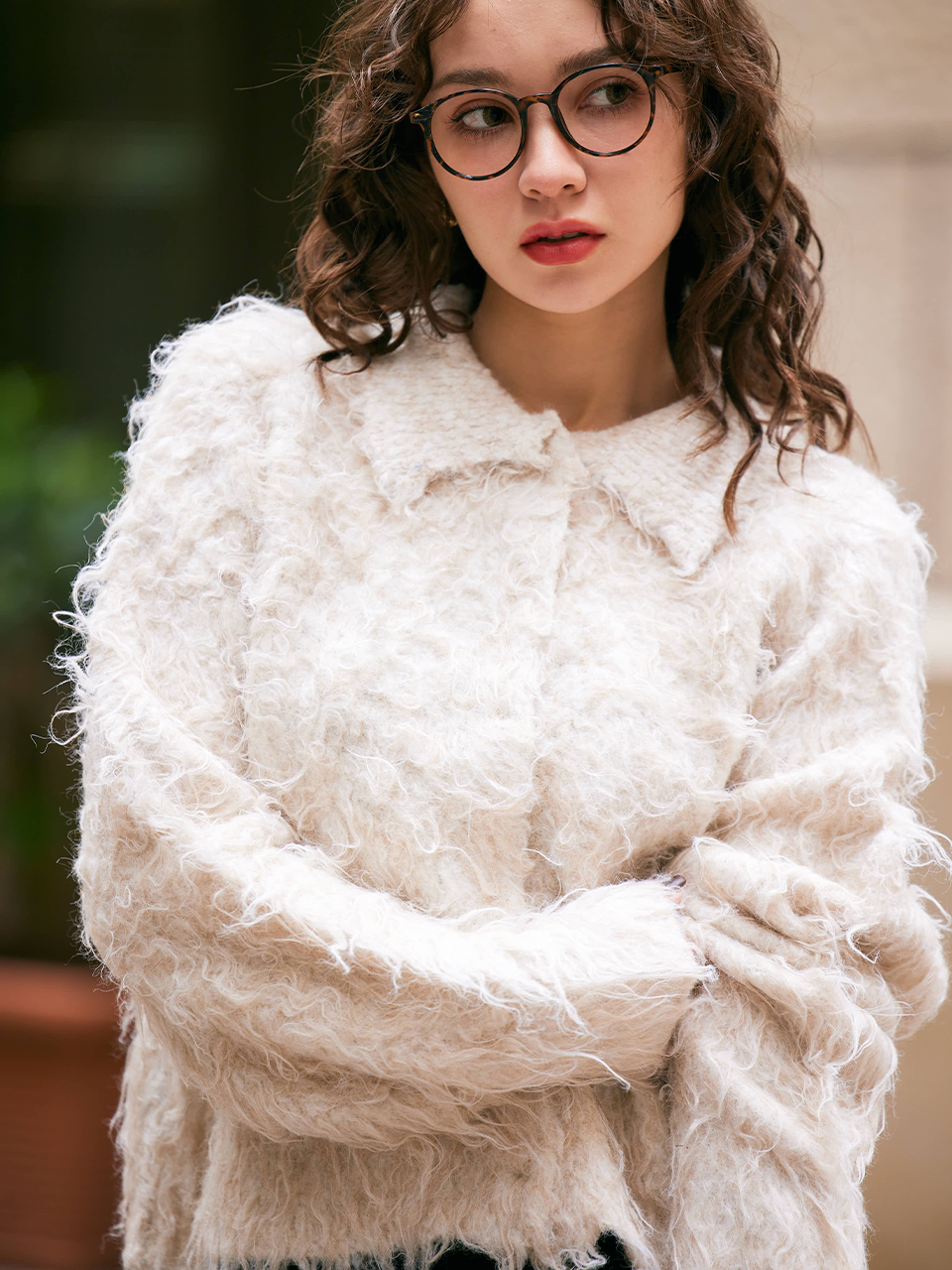 【11/27 OPEN】Fuzzy knit cardigan