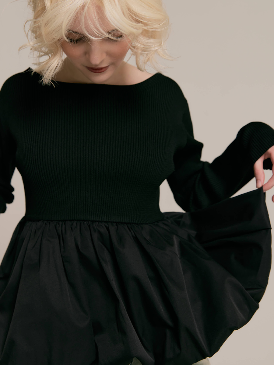 2way peplum balloon tops