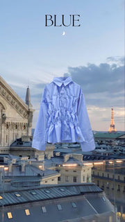 【9/25 19:00~】Shirring wide sleeve shirt