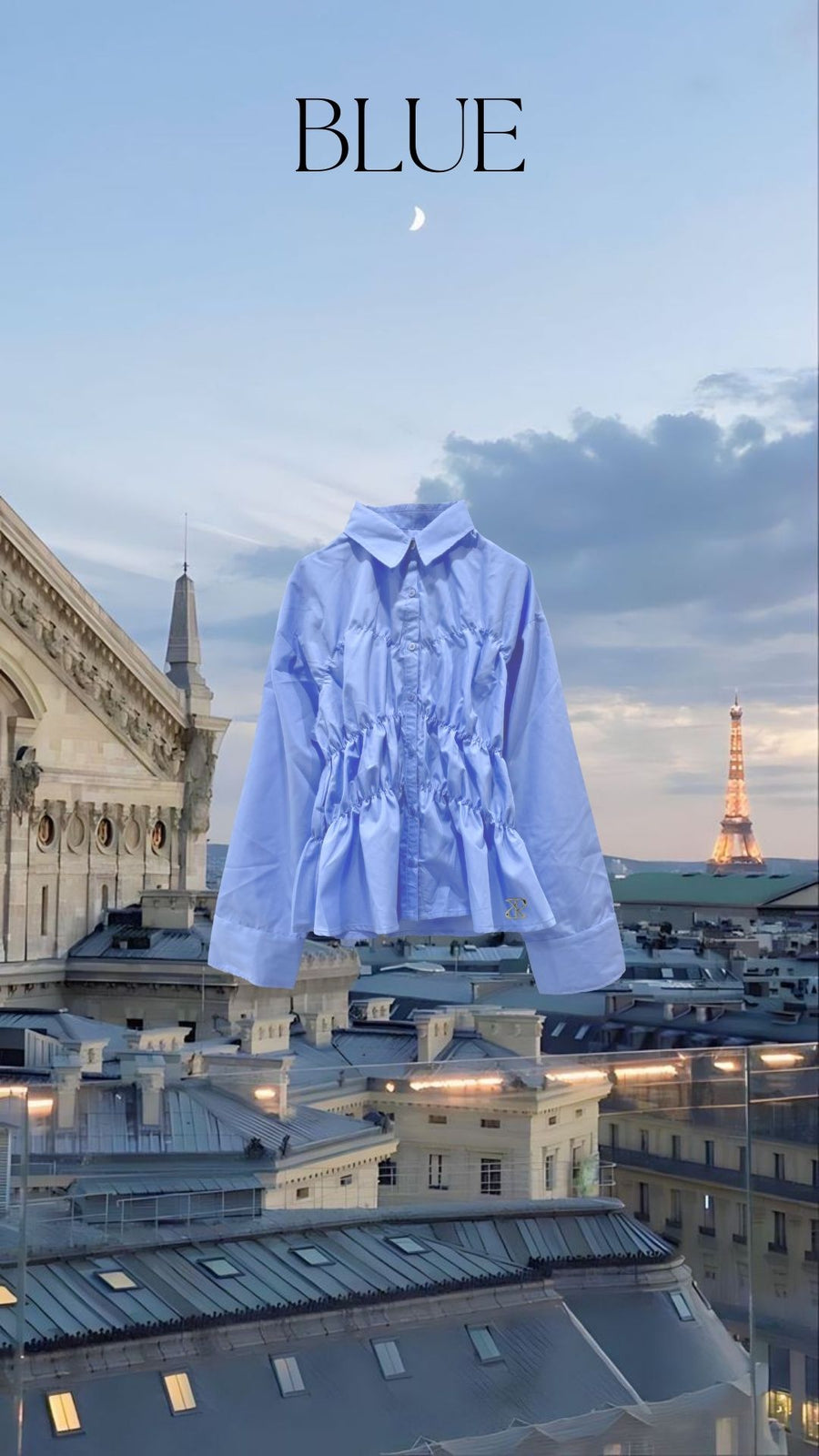 【9/25 19:00~】Shirring wide sleeve shirt