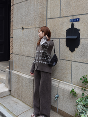 【11/5OPEN】Nordic zip knit set up