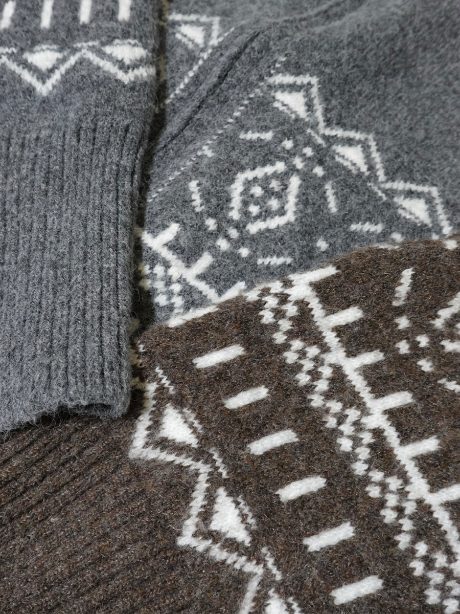【11/5OPEN】Nordic zip knit set up