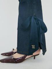 【3/5 OPEN】Ashimore ribbon denim pants