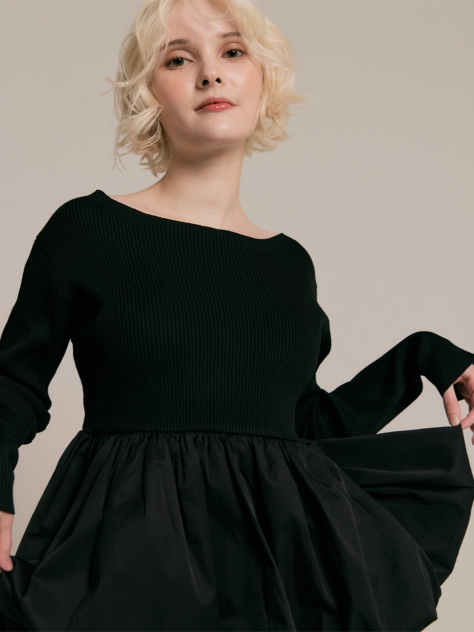 2way peplum balloon tops