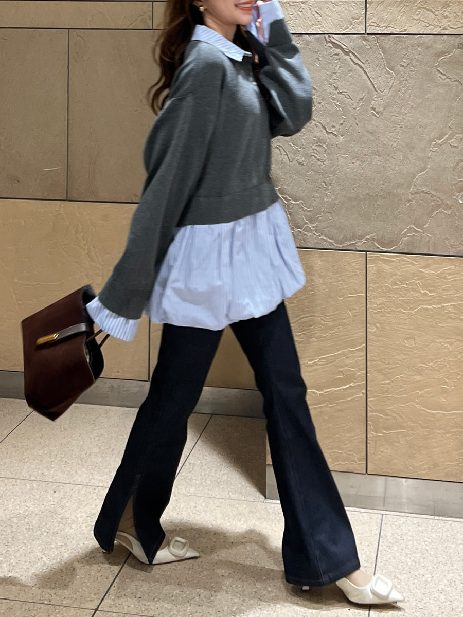 Docking balloon shirt dress