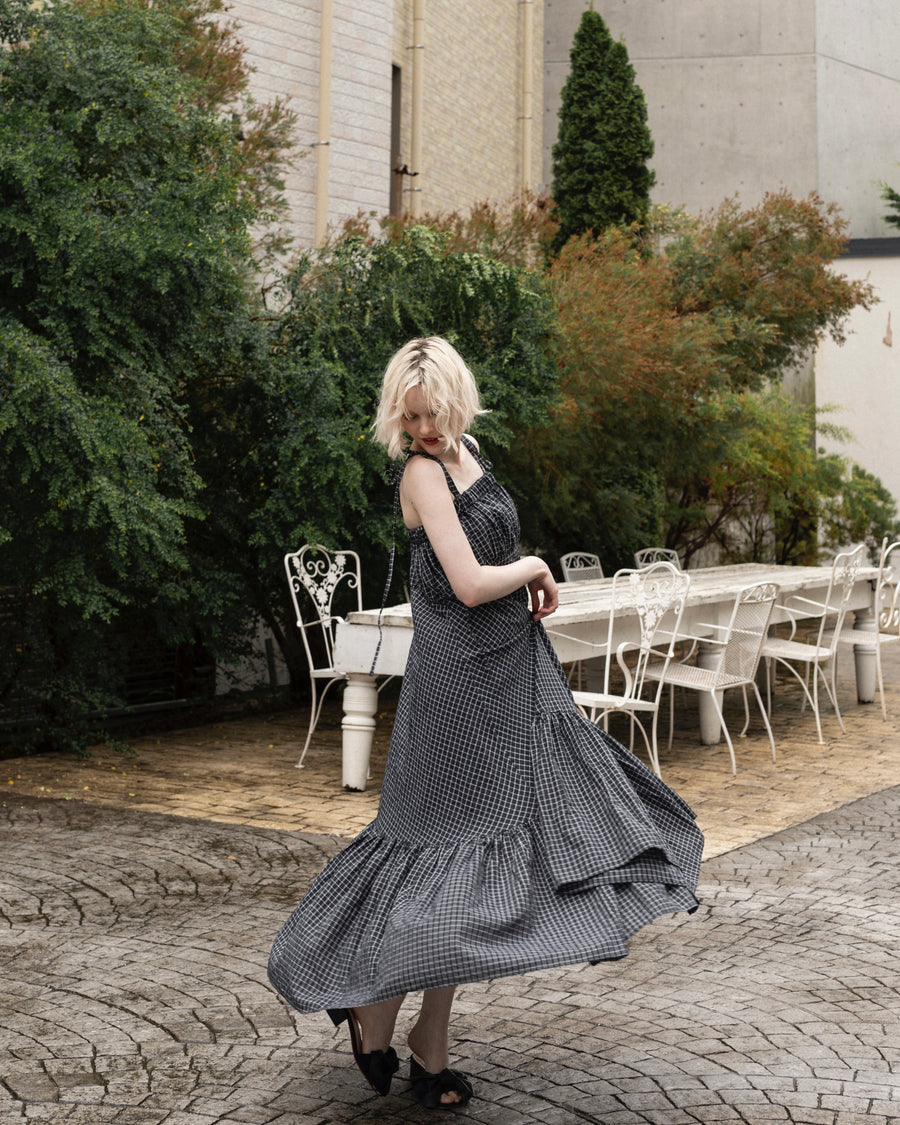 【Check残りわずか】Gather bloom cami dress