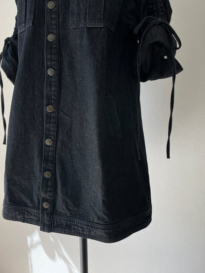 denim mini dress