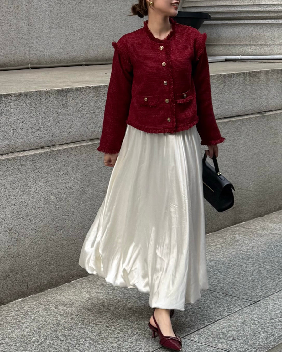 fringe  summer tweed jacket
