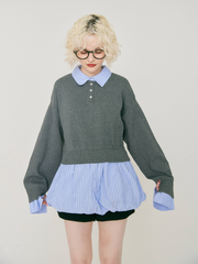 Docking balloon shirt dress