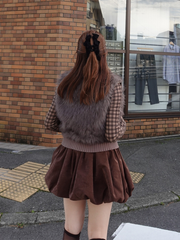 【9/17 OPEN】Shaggy switch knit zip top