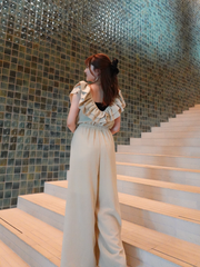 【7/23 OPEN】Vneck frill all in one（チューブトップ付き）