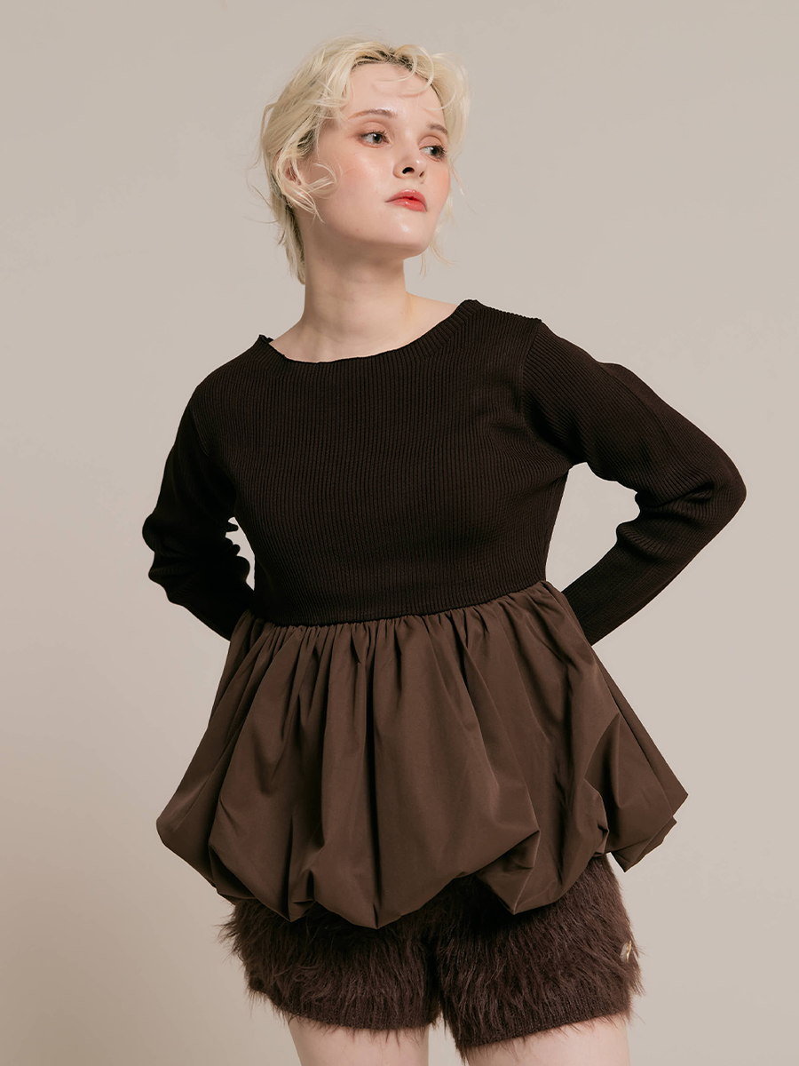 2way peplum balloon tops