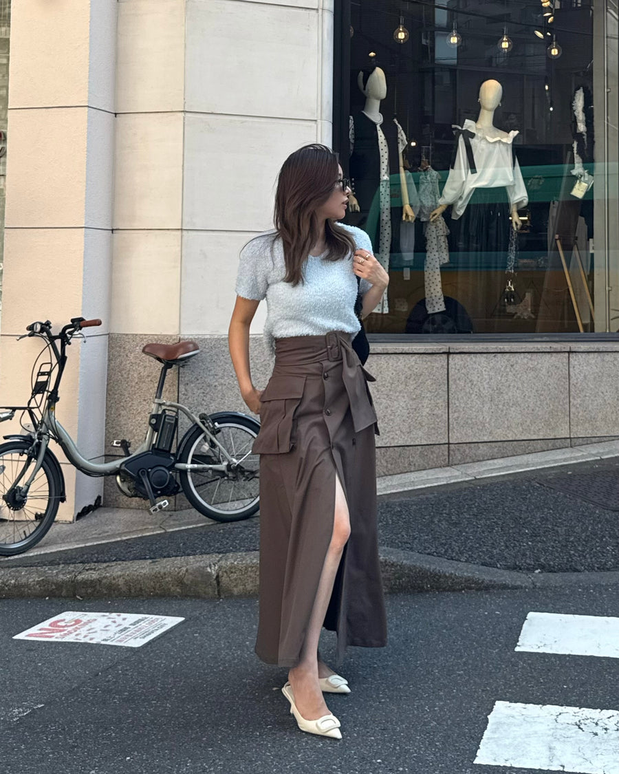 Slit trench skirt