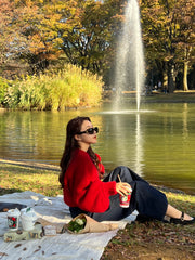 volume sleeve short knit