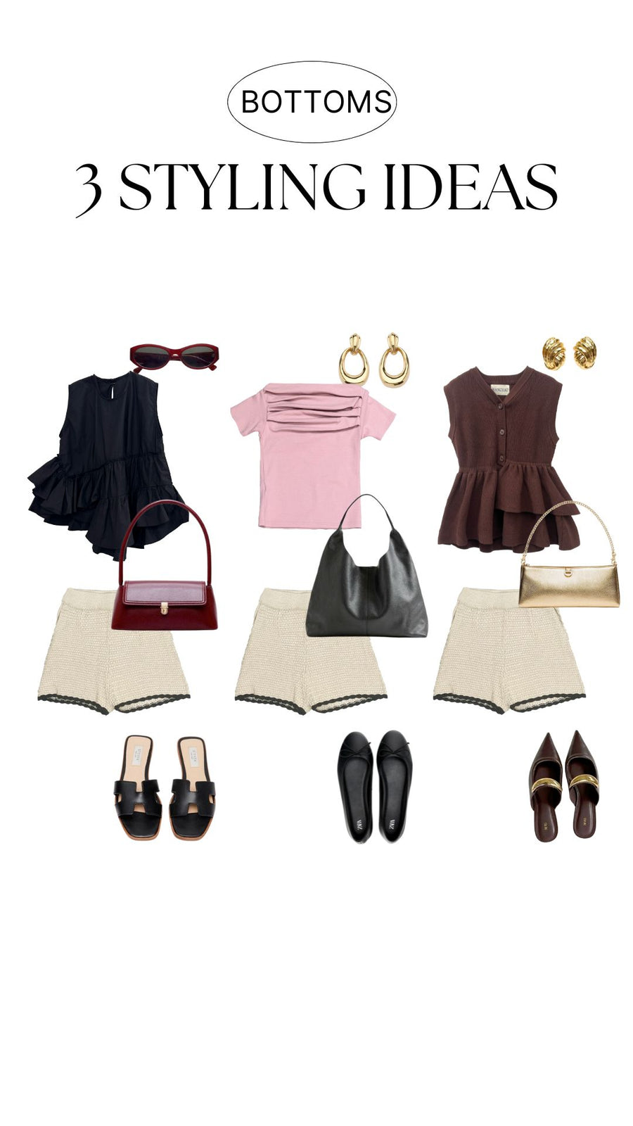 Bicolor summer knit set up