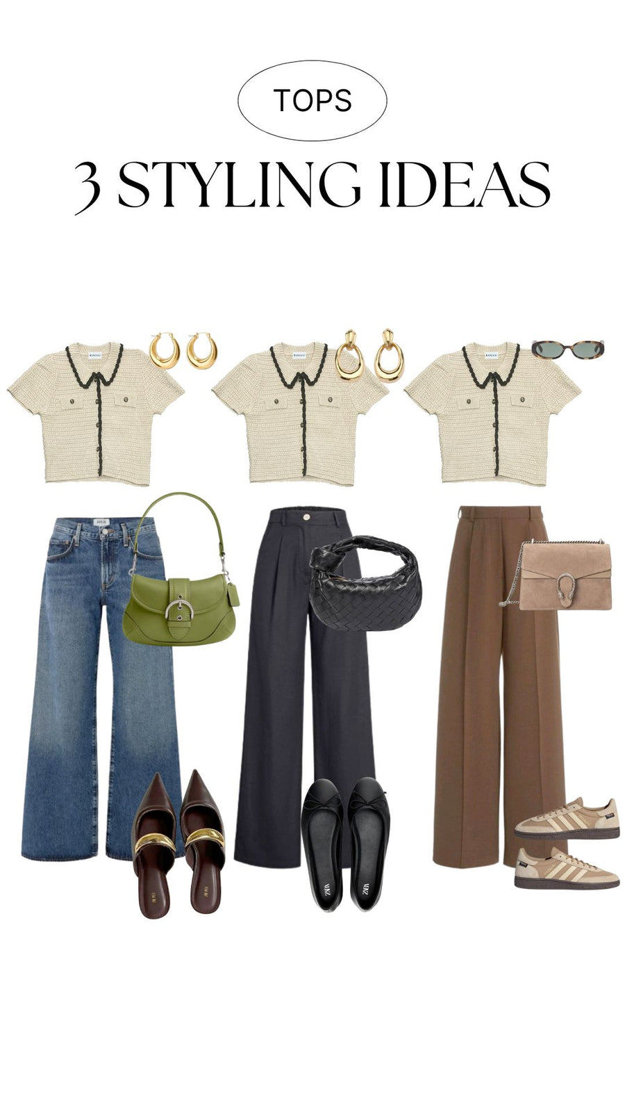 Bicolor summer knit set up