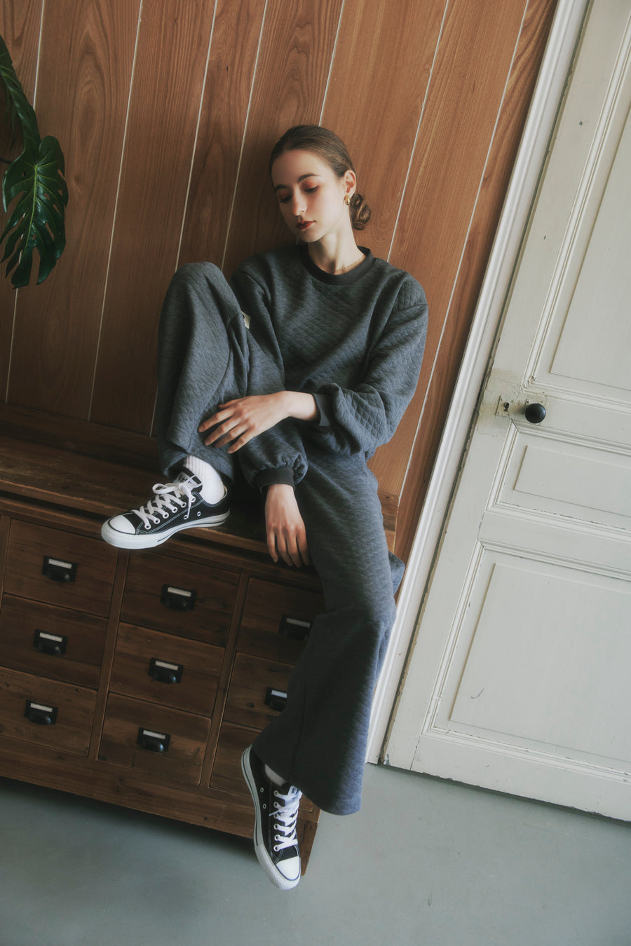 quilting sweat pants
