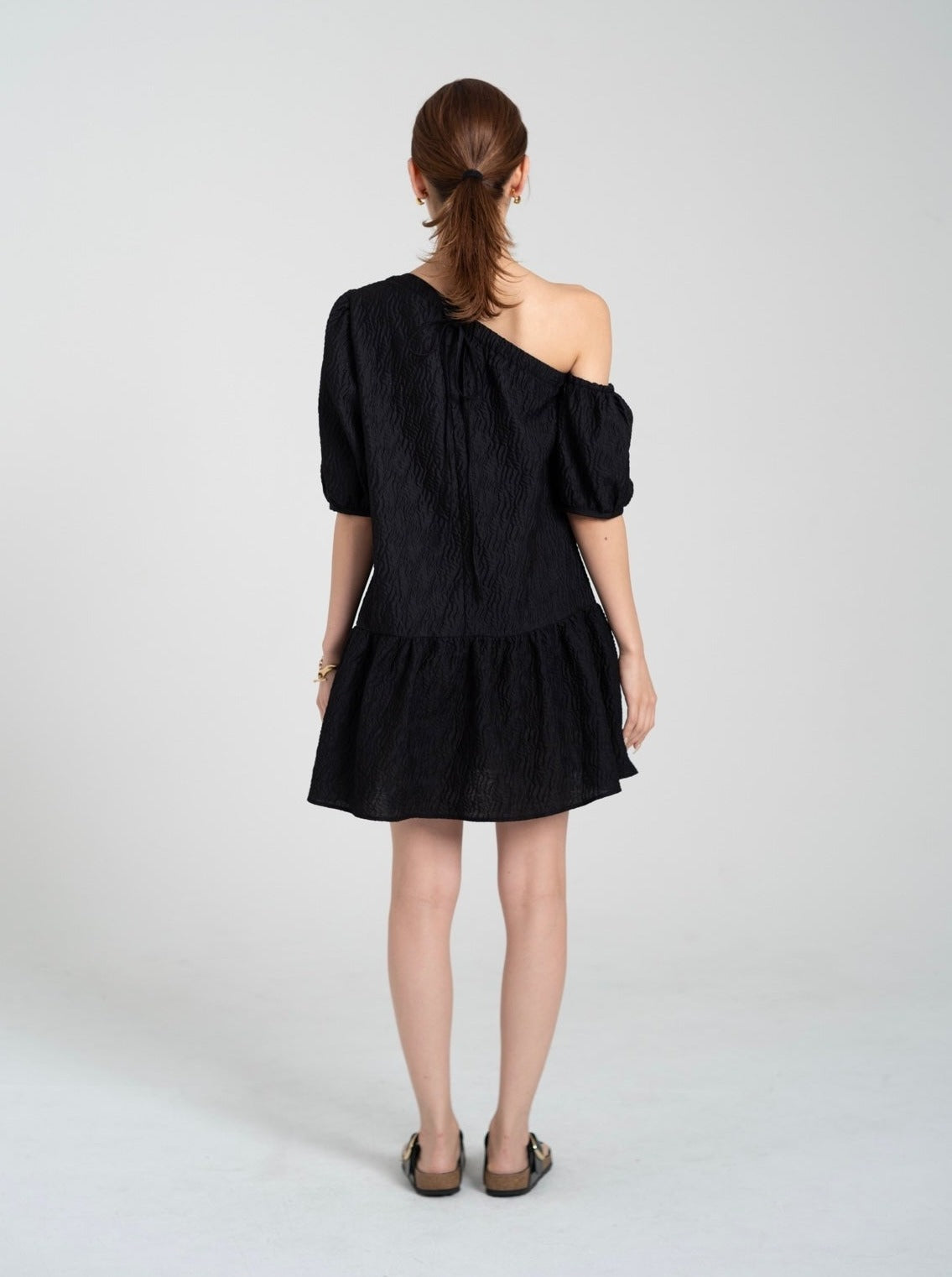 【SET】one shoulder mini dress