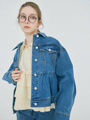 【2/19 OPEN】Chérie peplum denim jacket