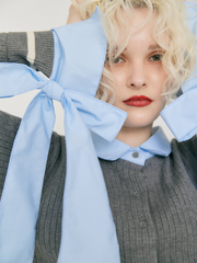 【予約販売】Ribbon tie cropped cardigan