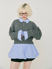 Docking balloon shirt dress