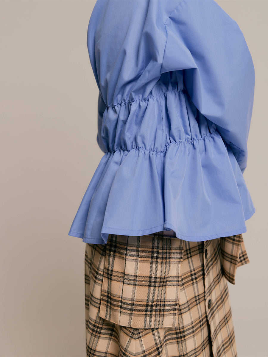 【9/25 19:00~】Shirring wide sleeve shirt