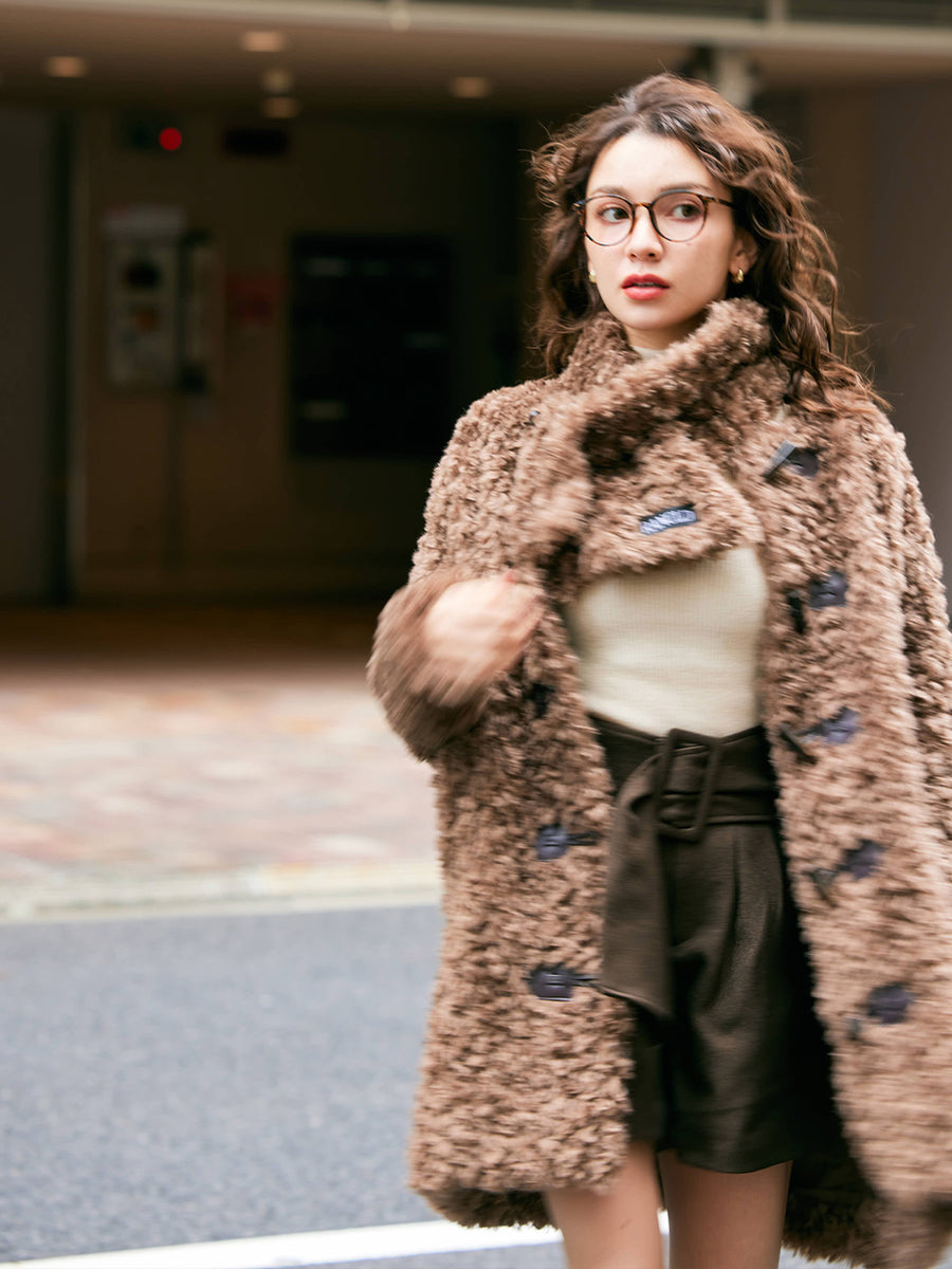 【予約販売】Poodle cocoon coat