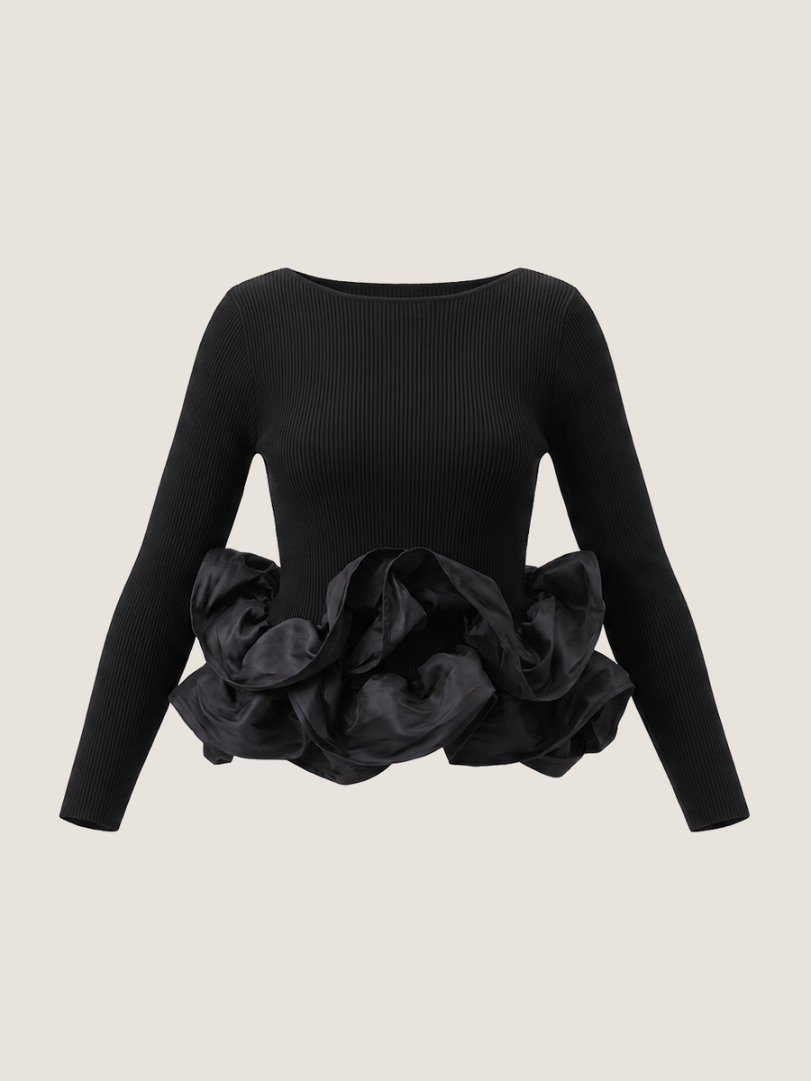 【8/27 OPEN】Camellia frill knit tops