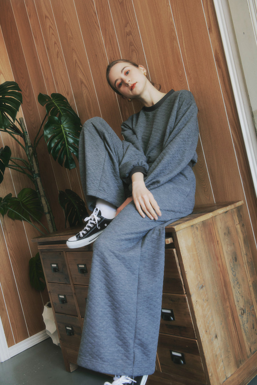 quilting sweat pants